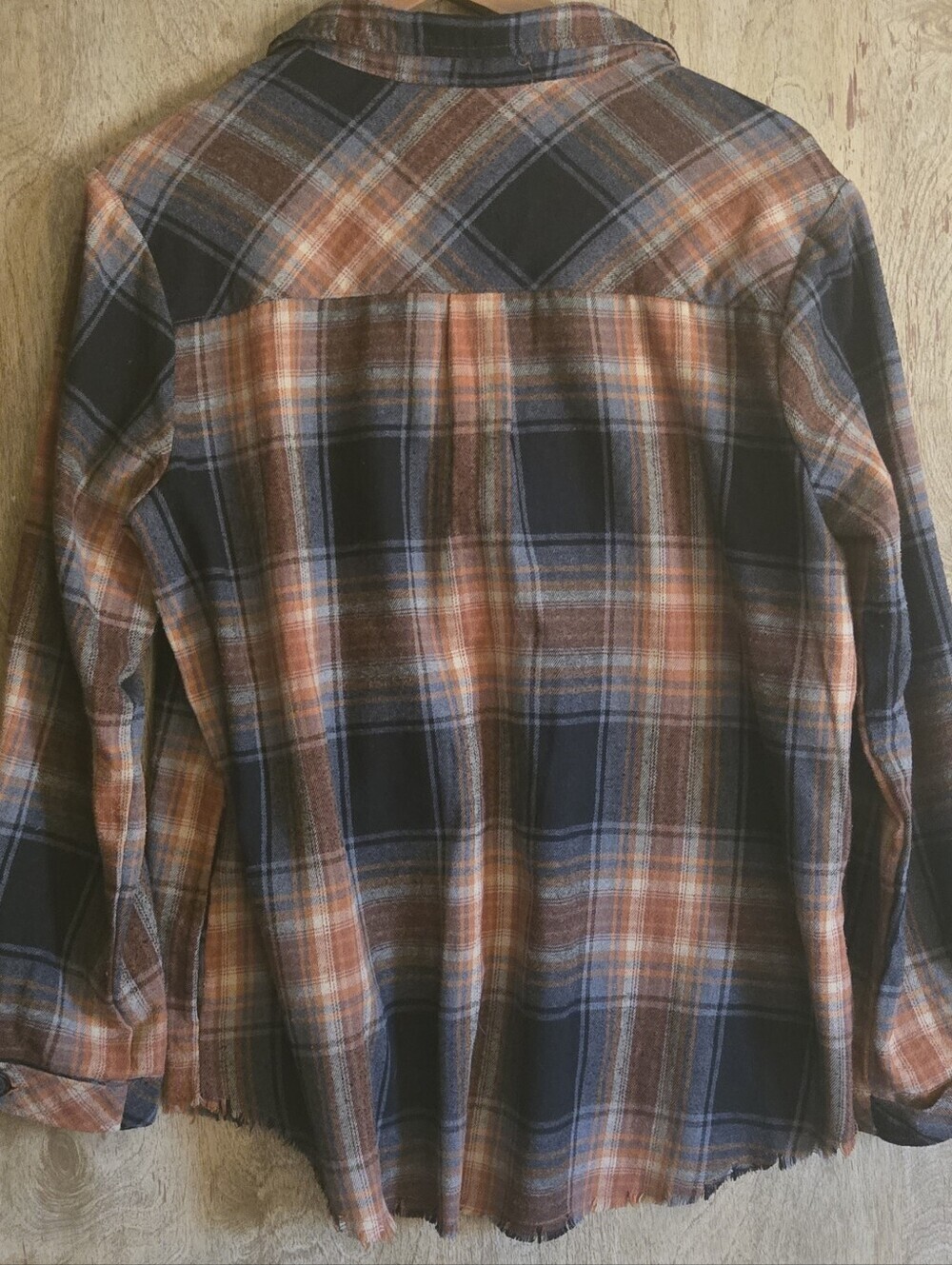 Democracy Plaid Flannel Buttoned Down Shirt - Picture 4 of 4